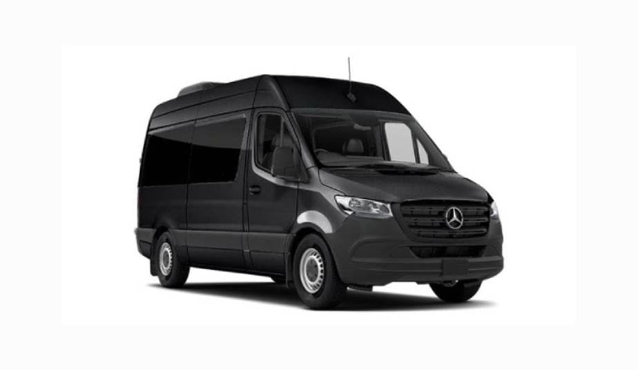 Mercedes Sprinter van for cruise port transfers
